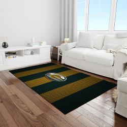 nfl green bay packers football team logo rectangle area rug light room gbp15