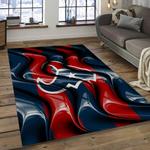 nfl houston texans football team logo rectangle area rug dark room ht01