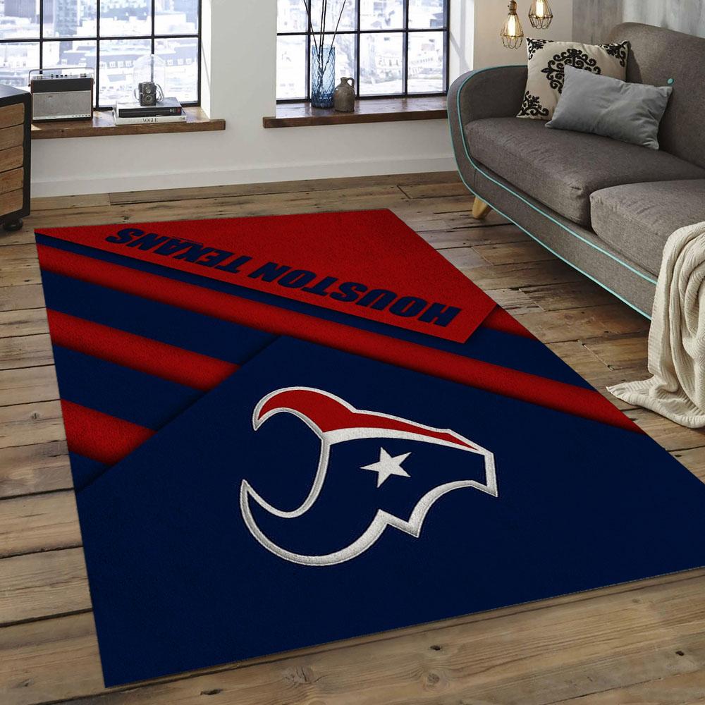 NFL Houston Texans Rectangle Rug Personalized Non-Slip Carpet Gift For Football Fans HT12 nfl houston texans football team logo rectangle area rug dark room ht12