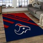 nfl houston texans football team logo rectangle area rug dark room ht12