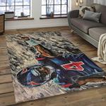 nfl houston texans football team logo rectangle area rug dark room ht13