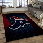 nfl houston texans football team logo rectangle area rug dark room ht15
