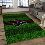 nfl houston texans football team logo rectangle area rug dark room ht18