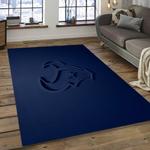nfl houston texans football team logo rectangle area rug dark room ht20