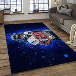 nfl houston texans football team logo rectangle area rug dark room ht23