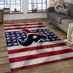 nfl houston texans football team logo rectangle area rug dark room ht31