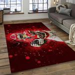 nfl kansas city chiefs football team logo rectangle area rug dark room kscc08