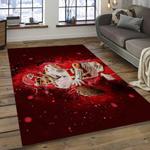 nfl kansas city chiefs football team logo rectangle area rug dark room kscc16