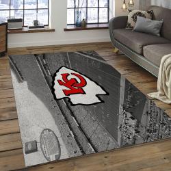 NFL Kansas City Chiefs Rectangle Rug Personalized Non-Slip Carpet Gift For Football Fans KSCC19
