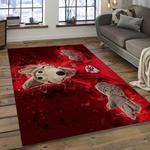 nfl kansas city chiefs football team logo rectangle area rug dark room kscc20