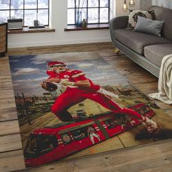 NFL Kansas City Chiefs Rectangle Rug Personalized Non-Slip Carpet Gift For Football Fans KSCC23