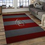 nfl kansas city chiefs football team logo rectangle area rug dark room kscc29