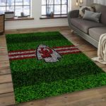 nfl kansas city chiefs football team logo rectangle area rug dark room kscc36