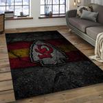 nfl kansas city chiefs football team logo rectangle area rug dark room kscc38