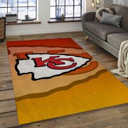 NFL Kansas City Chiefs Rectangle Rug Personalized Non-Slip Carpet Gift For Football Fans KSCC40