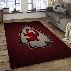 NFL Kansas City Chiefs Rectangle Rug Personalized Non-Slip Carpet Gift For Football Fans KSCC41