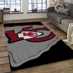 NFL Kansas City Chiefs Rectangle Rug Personalized Non-Slip Carpet Gift For Football Fans KSCC43