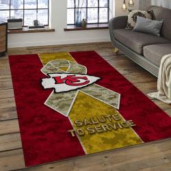 NFL Kansas City Chiefs Rectangle Rug Personalized Non-Slip Carpet Gift For Football Fans KSCC53