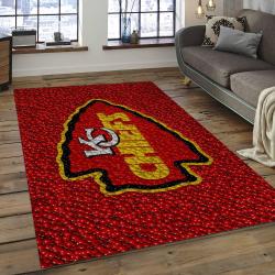 NFL Kansas City Chiefs Rectangle Rug Personalized Non-Slip Carpet Gift For Football Fans KSCC61