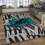 nfl miami dolphins football team logo rectangle area rug dark room mmd19