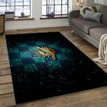 nfl miami dolphins football team logo rectangle area rug dark room mmd31