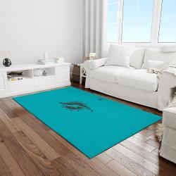 nfl miami dolphins football team logo rectangle area rug light room mmd01