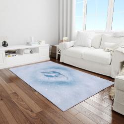 nfl miami dolphins football team logo rectangle area rug light room mmd24