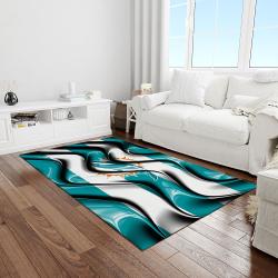 nfl miami dolphins football team logo rectangle area rug light room mmd29