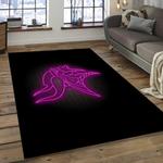 nfl minnesota vikings football team logo rectangle area dark room mv04