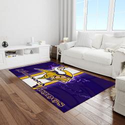 nfl minnesota vikings football team logo rectangle area light room mv06