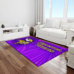 nfl minnesota vikings football team logo rectangle area light room mv07