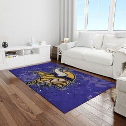 nfl minnesota vikings football team logo rectangle area light room mv33
