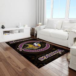 nfl minnesota vikings football team logo rectangle area light room mv52