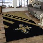 nfl new orleans saints football team logo rectangle area rug dark room nos07