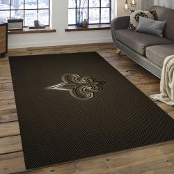 NFL New Orleans Saints Rectangle Rug Personalized Non-Slip Carpet Gift For Football Fans NOS11