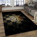 nfl new orleans saints football team logo rectangle area rug dark room nos12