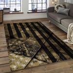 nfl new orleans saints football team logo rectangle area rug dark room nos17