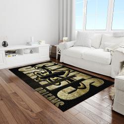 nfl new orleans saints football team logo rectangle area rug light room nos04