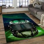 nfl philadelphia eagles football team logo rectangle area rug dark room pe03
