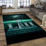 nfl philadelphia eagles football team logo rectangle area rug dark room pe08