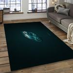 nfl philadelphia eagles football team logo rectangle area rug dark room pe16