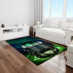 nfl philadelphia eagles football team logo rectangle area rug light room pe03