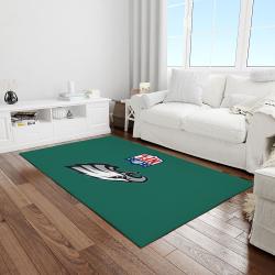 nfl philadelphia eagles football team logo rectangle area rug light room pe13