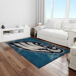 nfl philadelphia eagles football team logo rectangle area rug light room pe36