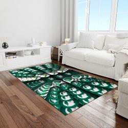 nfl philadelphia eagles football team logo rectangle area rug light room pe41