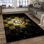 nfl pittsburgh steelers fierce football team logo area rug dark room psf23