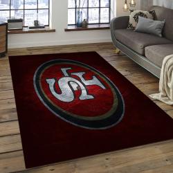 NFL San Francisco 49ers Rectangle Rug Personalized Non-Slip Carpet Gift For Football Fans SFS01