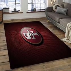 NFL San Francisco 49ers Rectangle Rug Personalized Non-Slip Carpet Gift For Football Fans SFS02