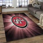 nfl san francisco 49ers football team logo rectangle area dark room sfs08