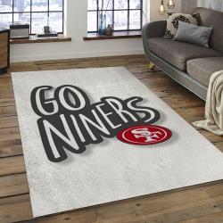 NFL San Francisco 49ers Rectangle Rug Personalized Non-Slip Carpet Gift For Football Fans SFS15